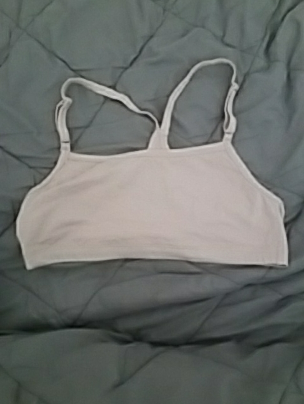 Fruit of the Loom White Adjustable Strap Bralette
